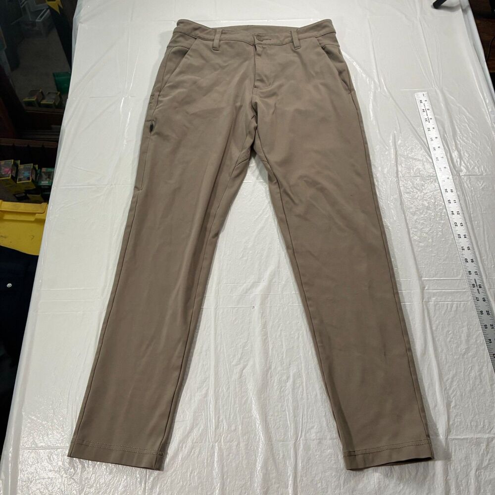 BYLT Everyday Pant 2.0 Skinny Fit Mens 31 x 29 Brown Tan Stretch Chino Trousers
